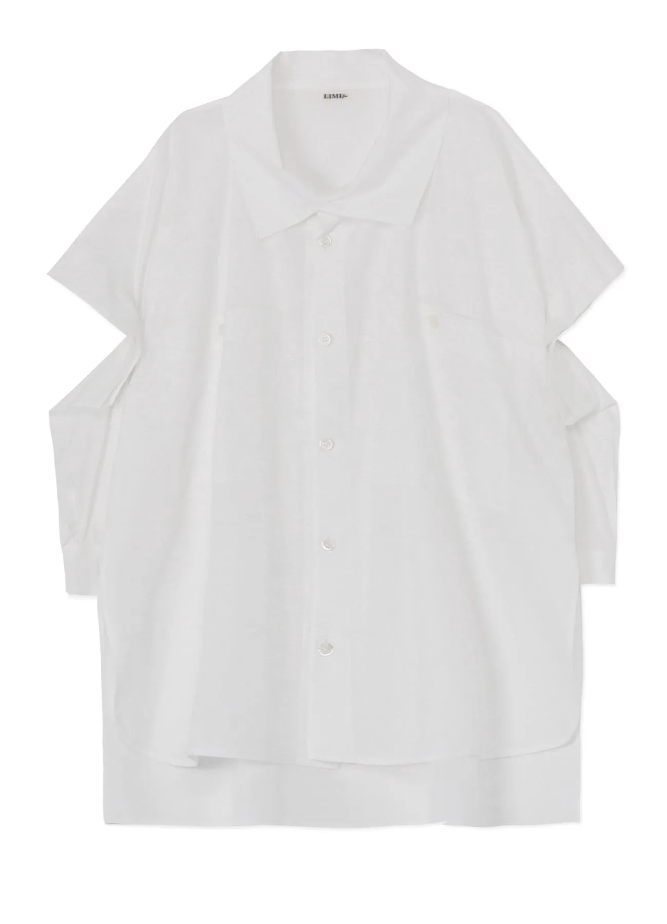 100/2 BROAD COTTON ELBOW SLIT LONG SHIRT