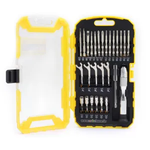 27 PCs Precision Screwdriver Socket & Wrench Set with Extension Bar