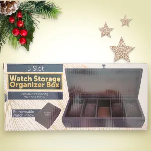 5 Slot Watch Storage Organizer Box