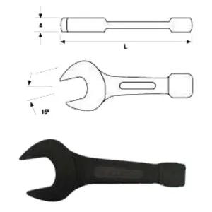 55mm Flat Open End Striking Wrench
