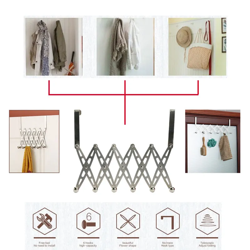 6 Hooks Flexible Door Hanger