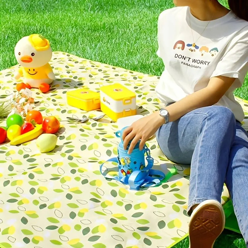 600D Oxford cloth outdoor picnic mat foldable camping moisture-proof mat thickened camping autumn outing mat