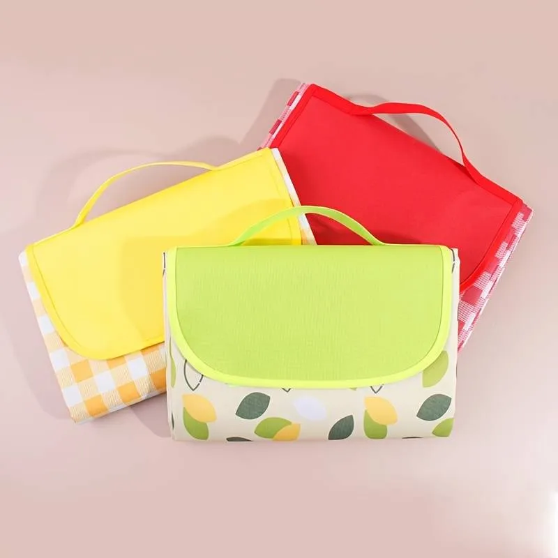 600D Oxford cloth outdoor picnic mat foldable camping moisture-proof mat thickened camping autumn outing mat