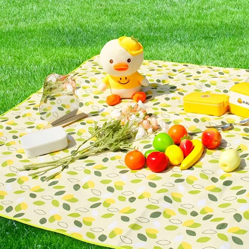 600D Oxford cloth outdoor picnic mat foldable camping moisture-proof mat thickened camping autumn outing mat