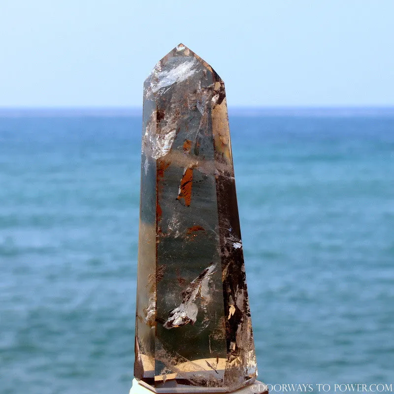 7.3" Striking John of God Smokey Quartz Crystal Point