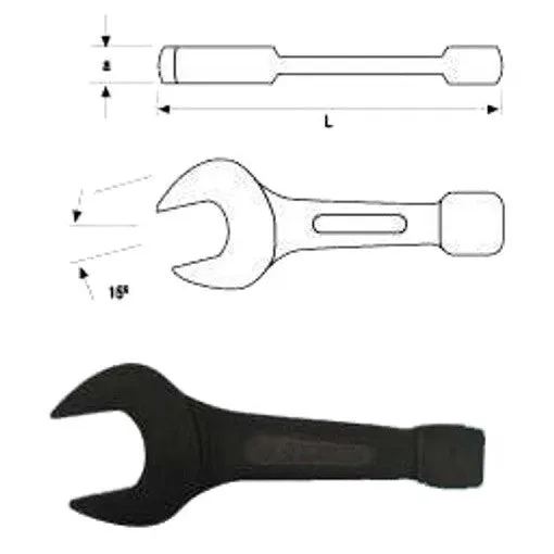 85mm Flat Open End Striking Wrench