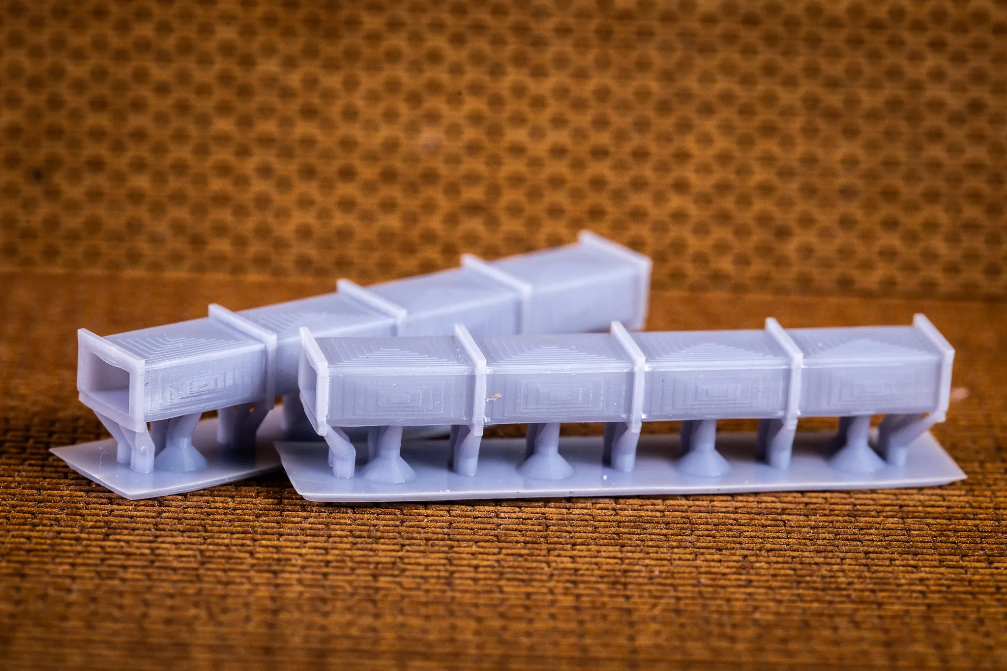 Air conditioner duct 4 section 48L 8w 6h - HO Scale
