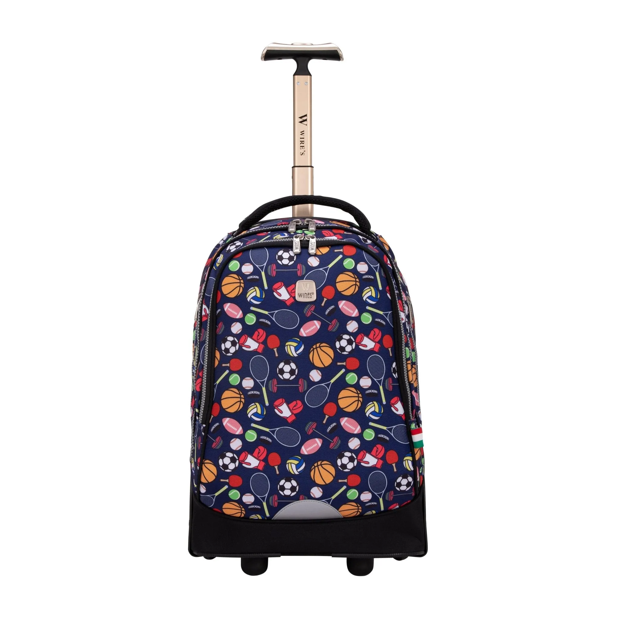 All Sport Big Wheel School Bag Trolley Set of 3 (Lunch Bag & Pencil Case)