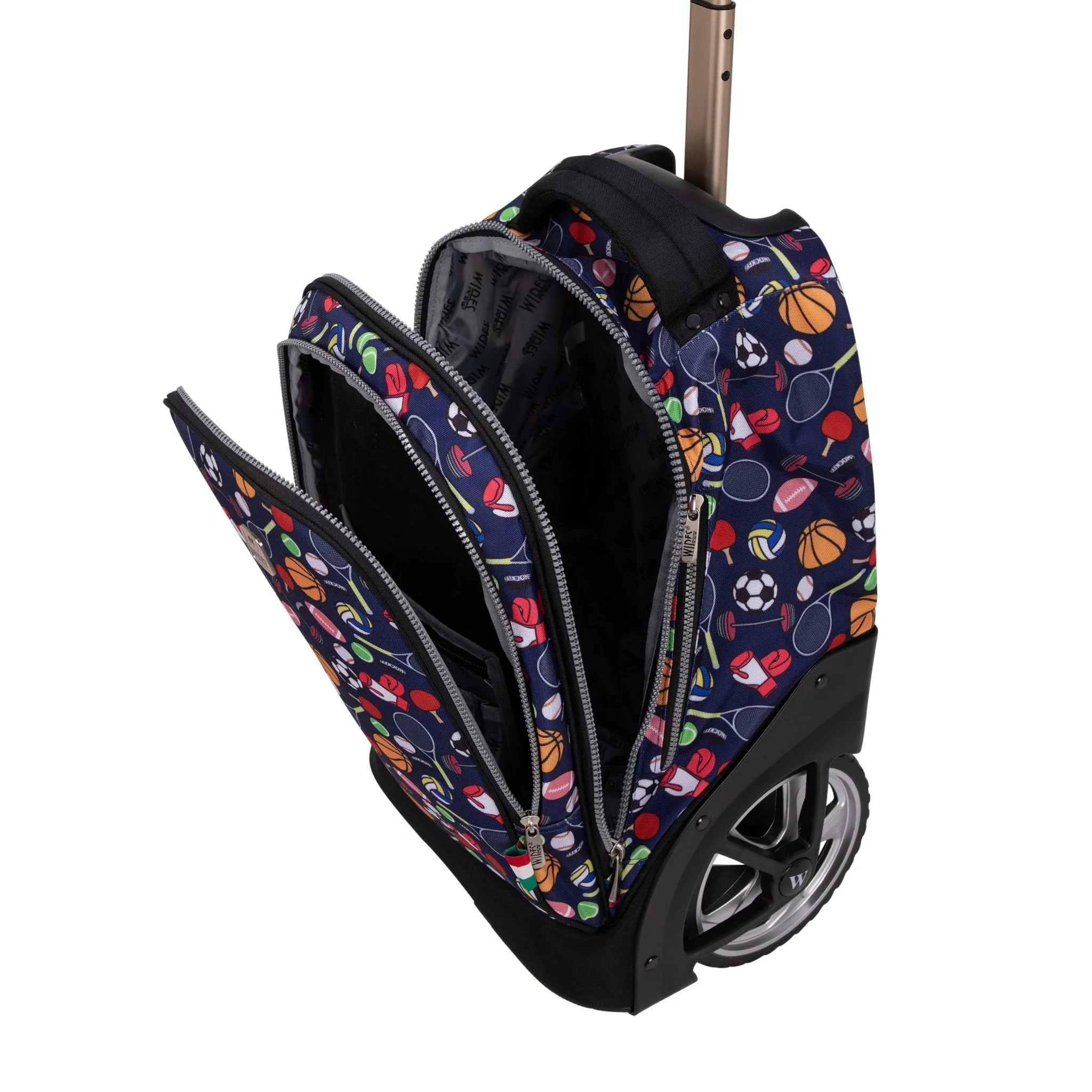 All Sport Big Wheel School Bag Trolley Set of 3 (Lunch Bag & Pencil Case)