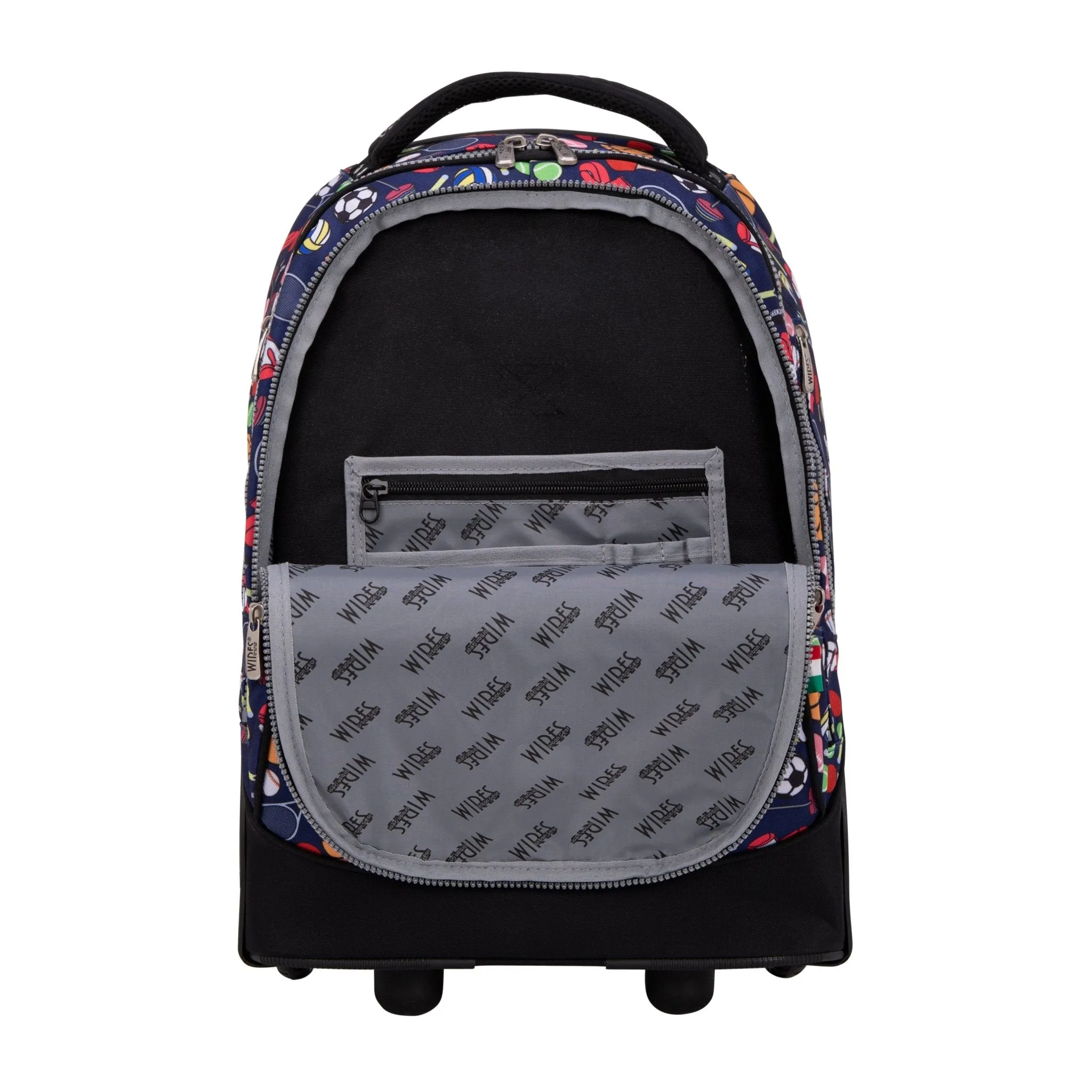 All Sport Big Wheel School Bag Trolley Set of 3 (Lunch Bag & Pencil Case)