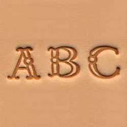 Alphabet Stamp Set 3/8" (1 cm) Fancy