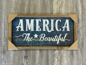 America the Beautiful Sign