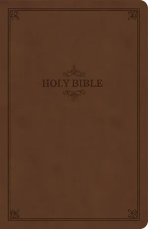 B KJV THINLINE BIBLE BROWN VALUE EDITION (RED LETTER EDITION)
