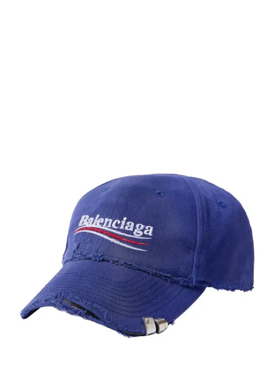 Balenciaga   Political cotton drill cap 