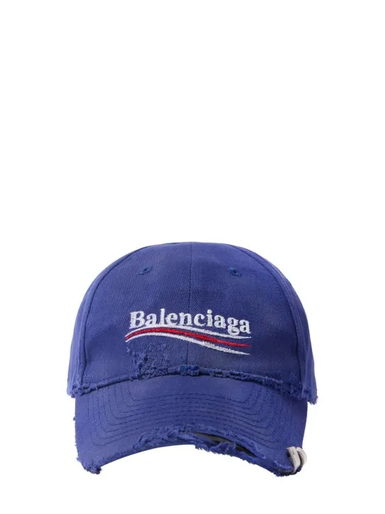 Balenciaga   Political cotton drill cap 