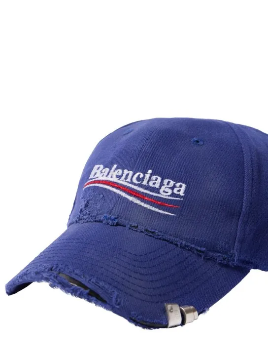 Balenciaga   Political cotton drill cap 