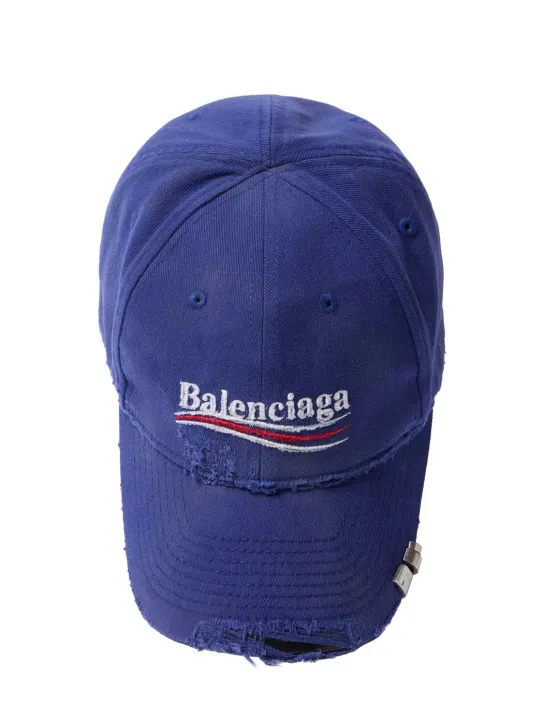 Balenciaga   Political cotton drill cap 