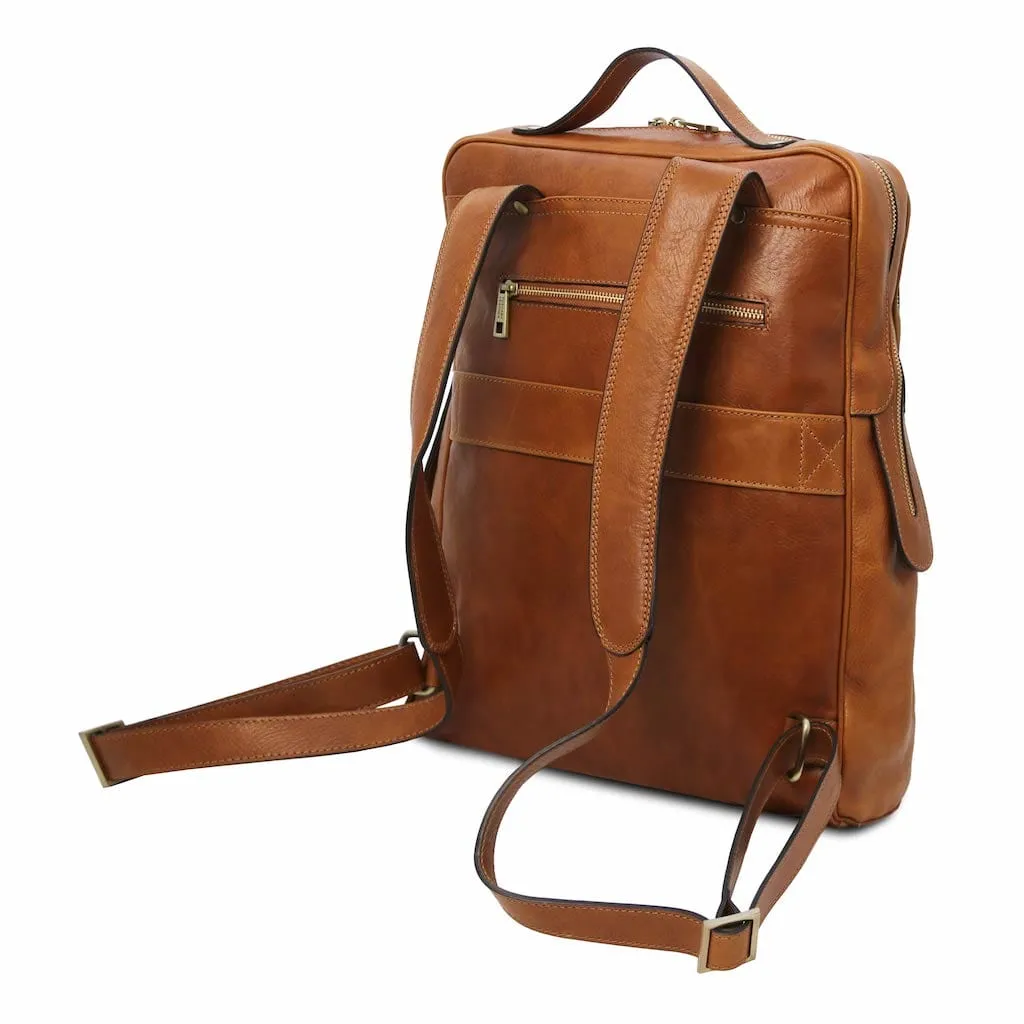 Bangkok - Leather laptop backpack - Large size | TL142336