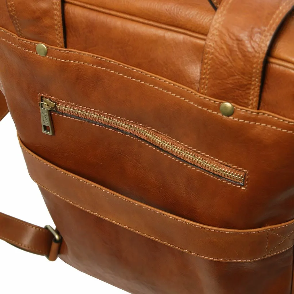 Bangkok - Leather laptop backpack - Large size | TL142336
