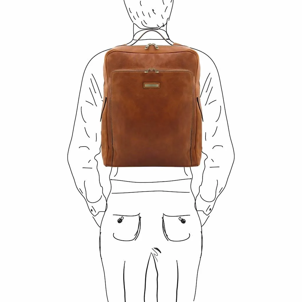 Bangkok - Leather laptop backpack - Large size | TL142336