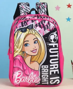 Barbie Future Is Bright School Bag Pink & Black - 14 Inches