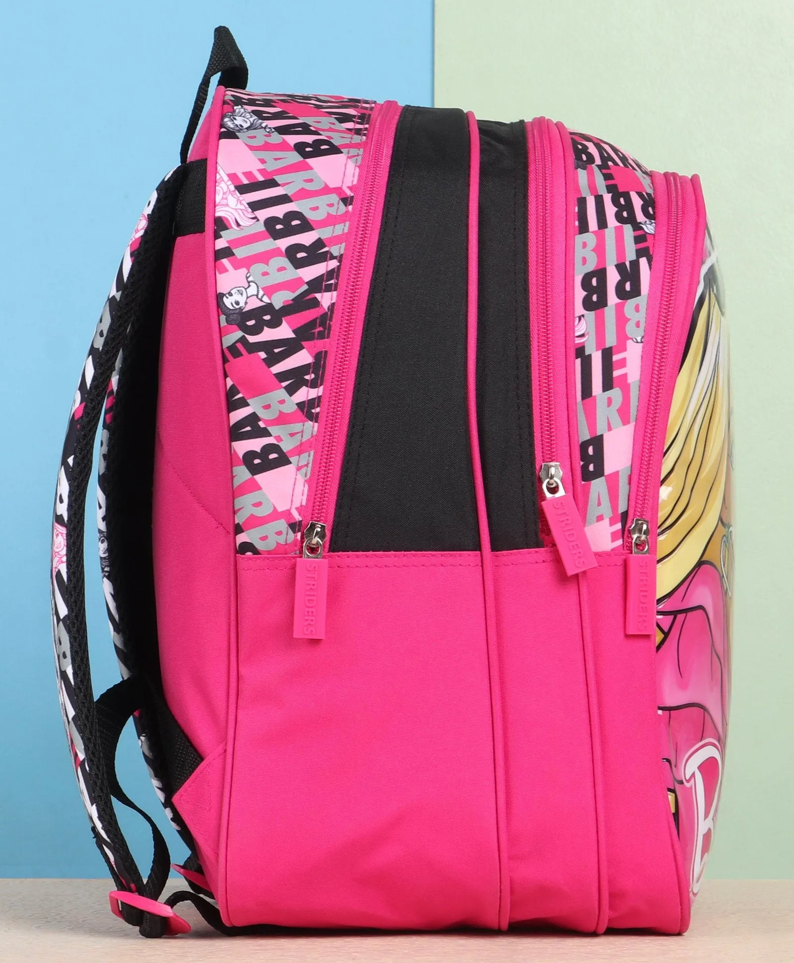 Barbie Future Is Bright School Bag Pink & Black - 14 Inches
