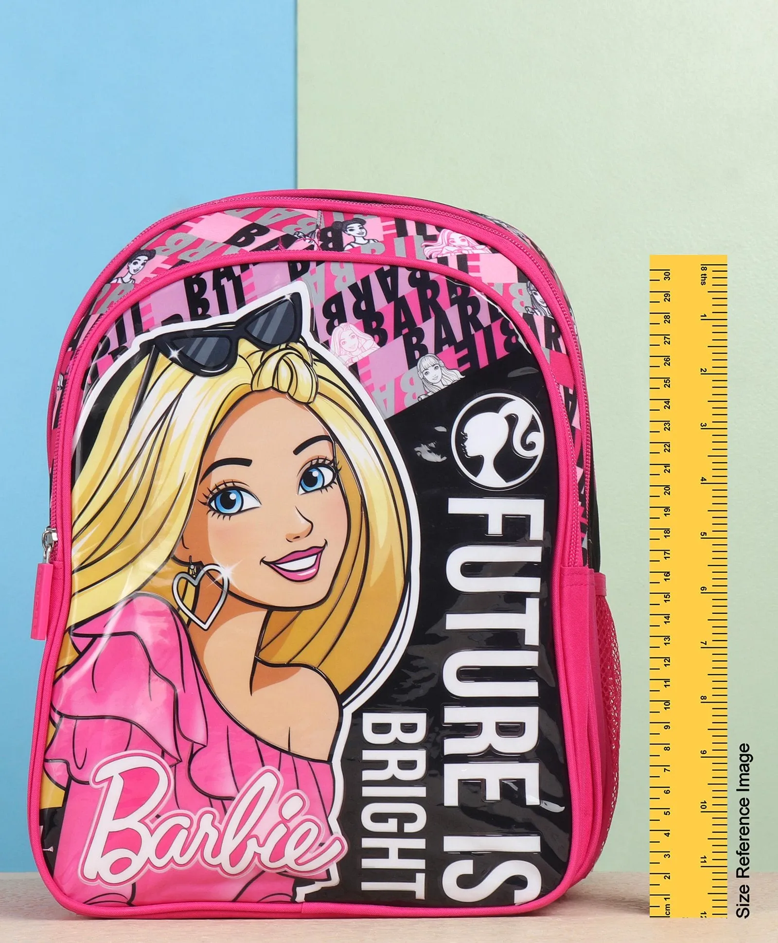 Barbie Future Is Bright School Bag Pink & Black - 14 Inches