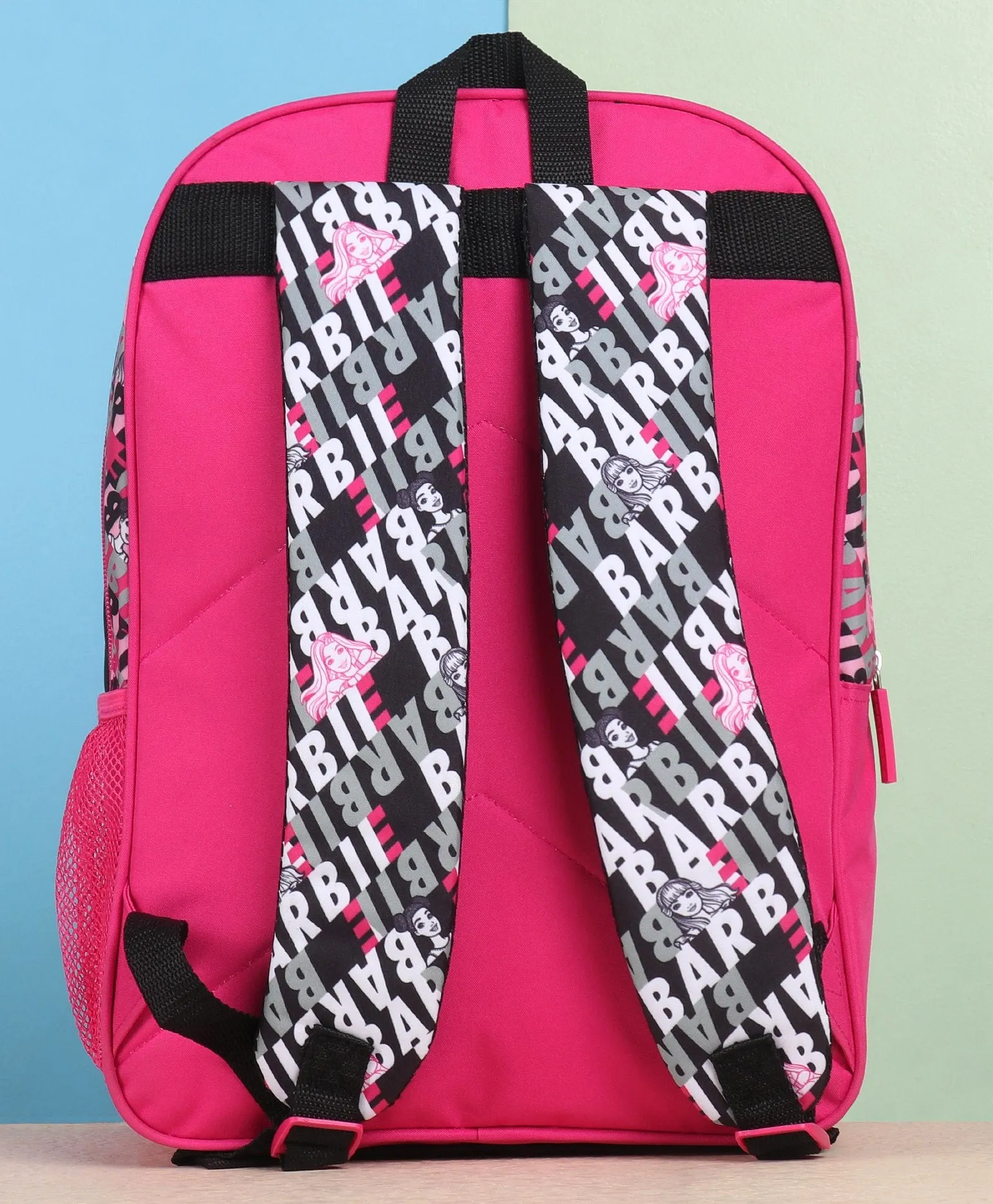 Barbie Future Is Bright School Bag Pink & Black - 14 Inches