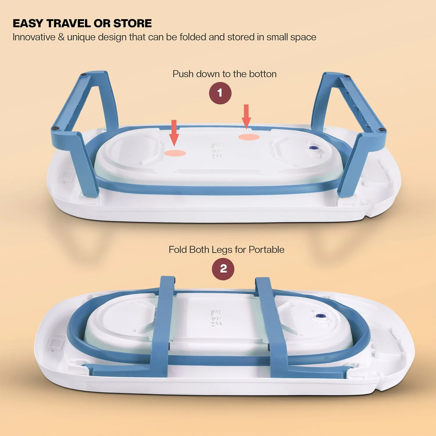 Baybee Avery Foldable Baby Bath Tub for Kids Baby