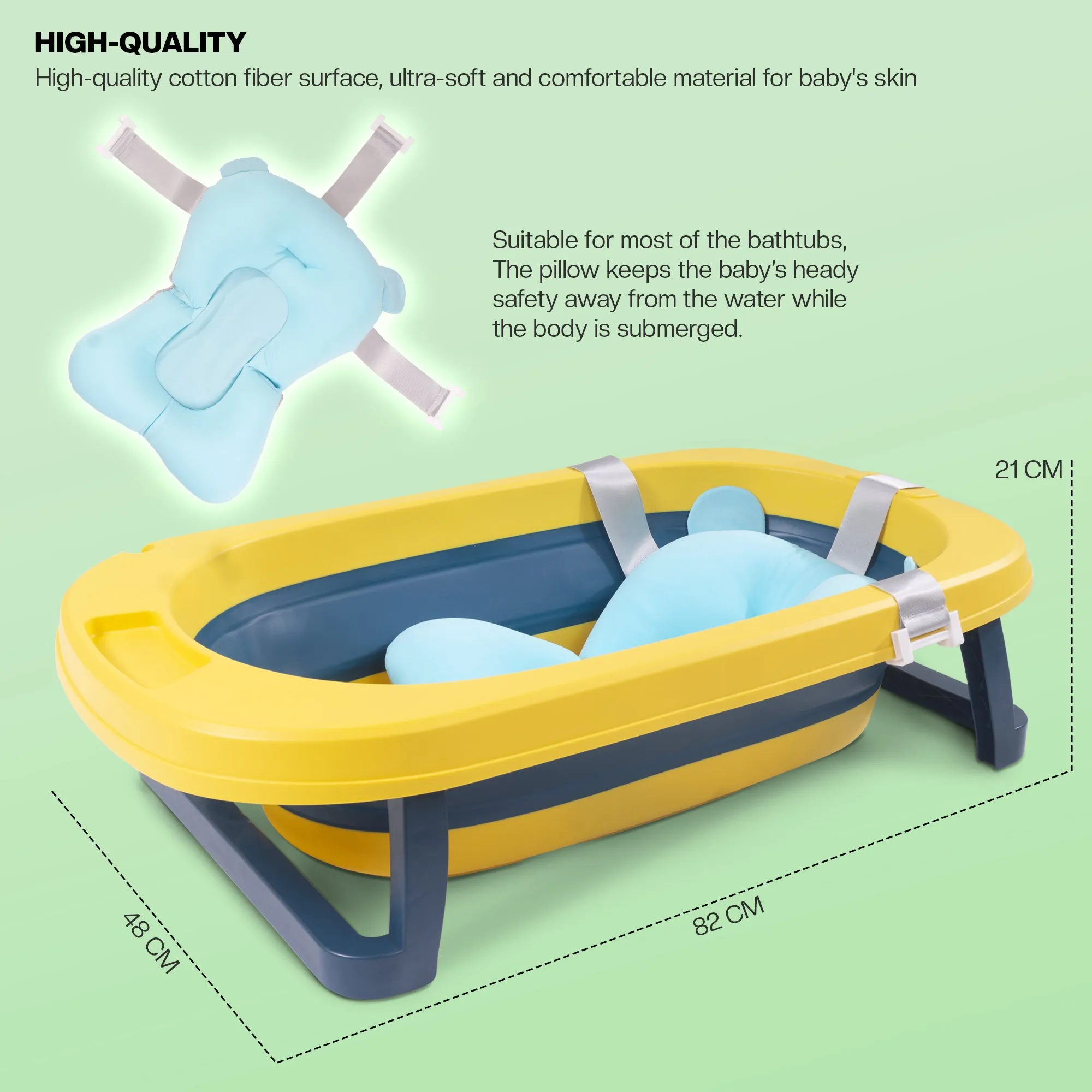 Baybee Avery Foldable Baby Bath Tub for Kids Baby