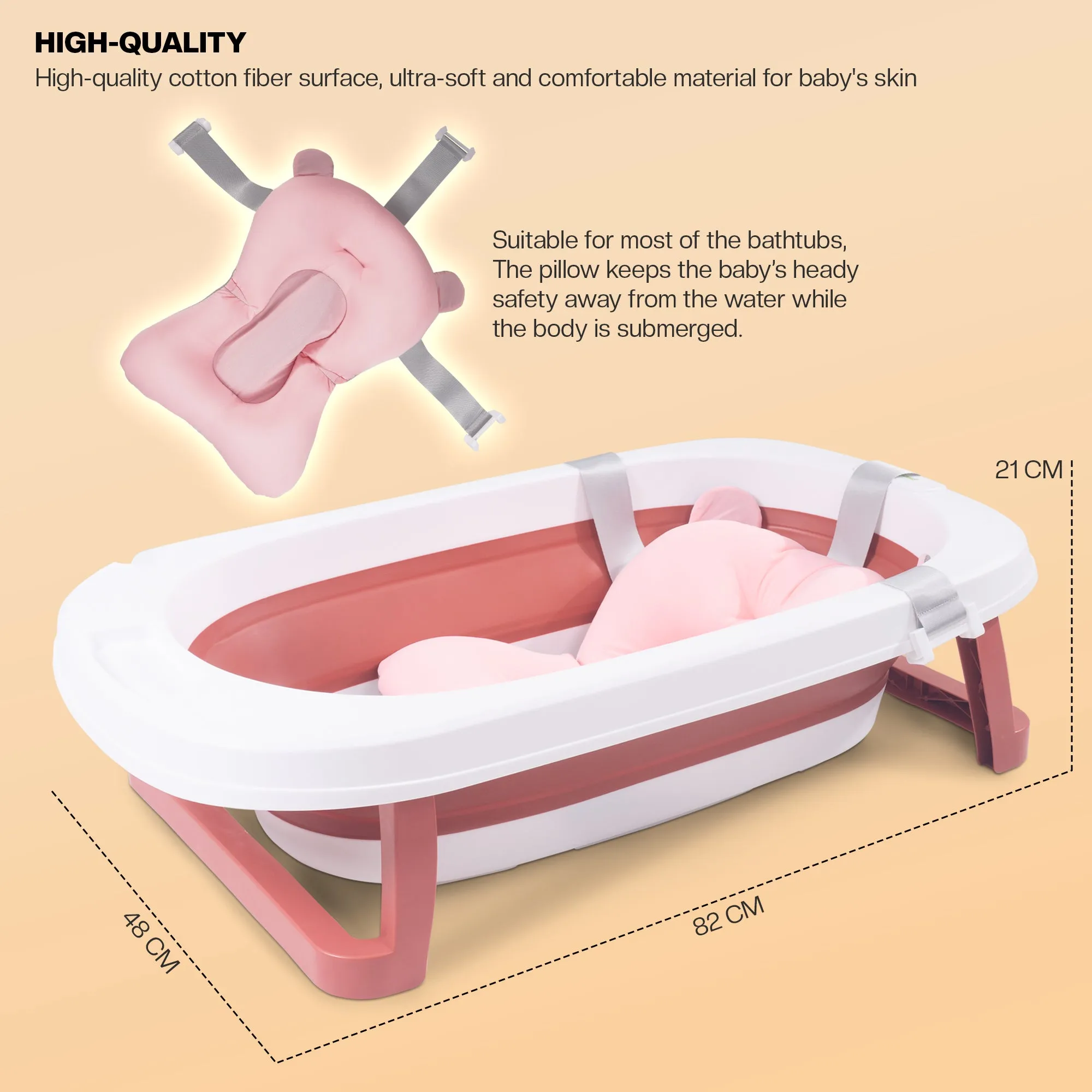 Baybee Avery Foldable Baby Bath Tub for Kids Baby