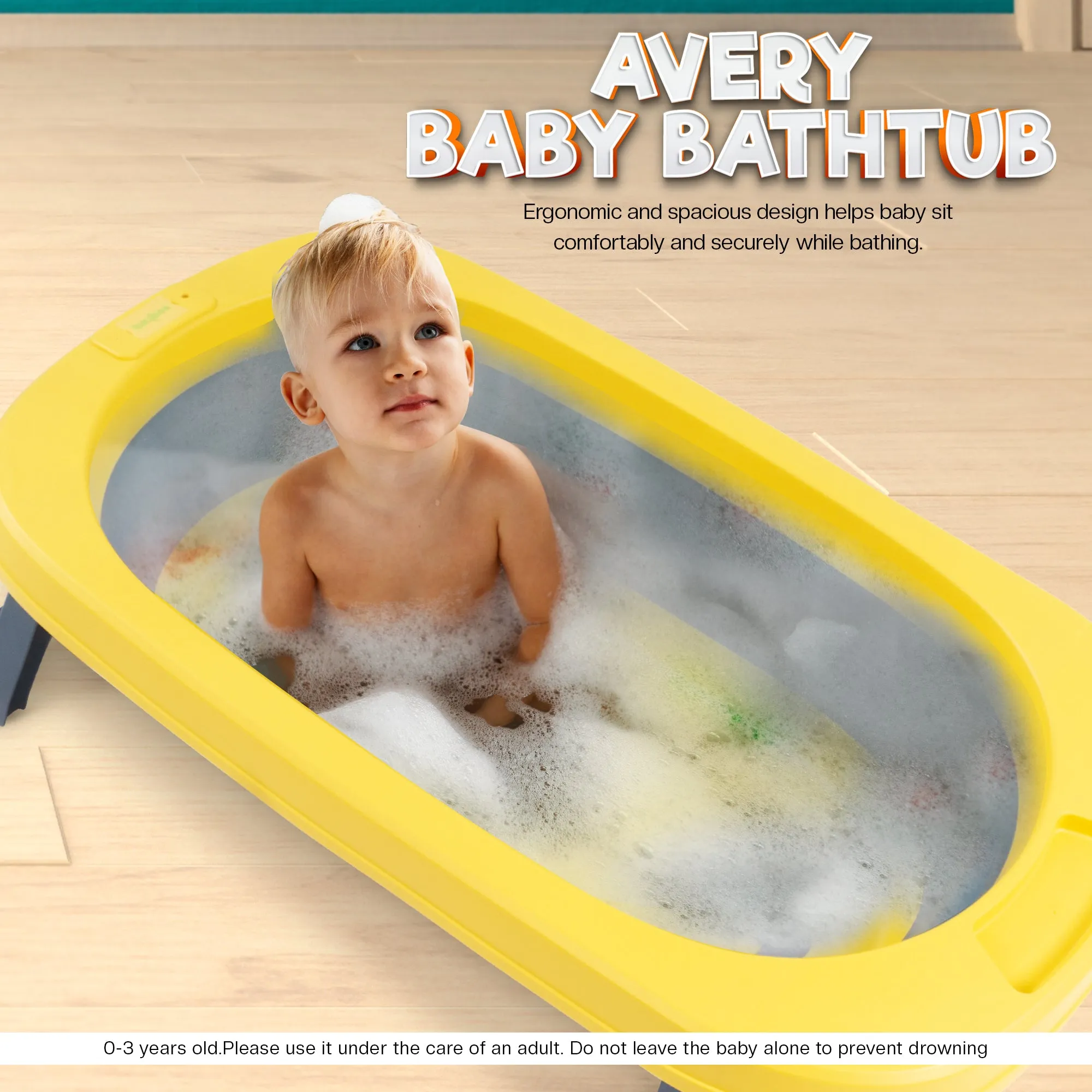 Baybee Avery Foldable Baby Bath Tub for Kids Baby