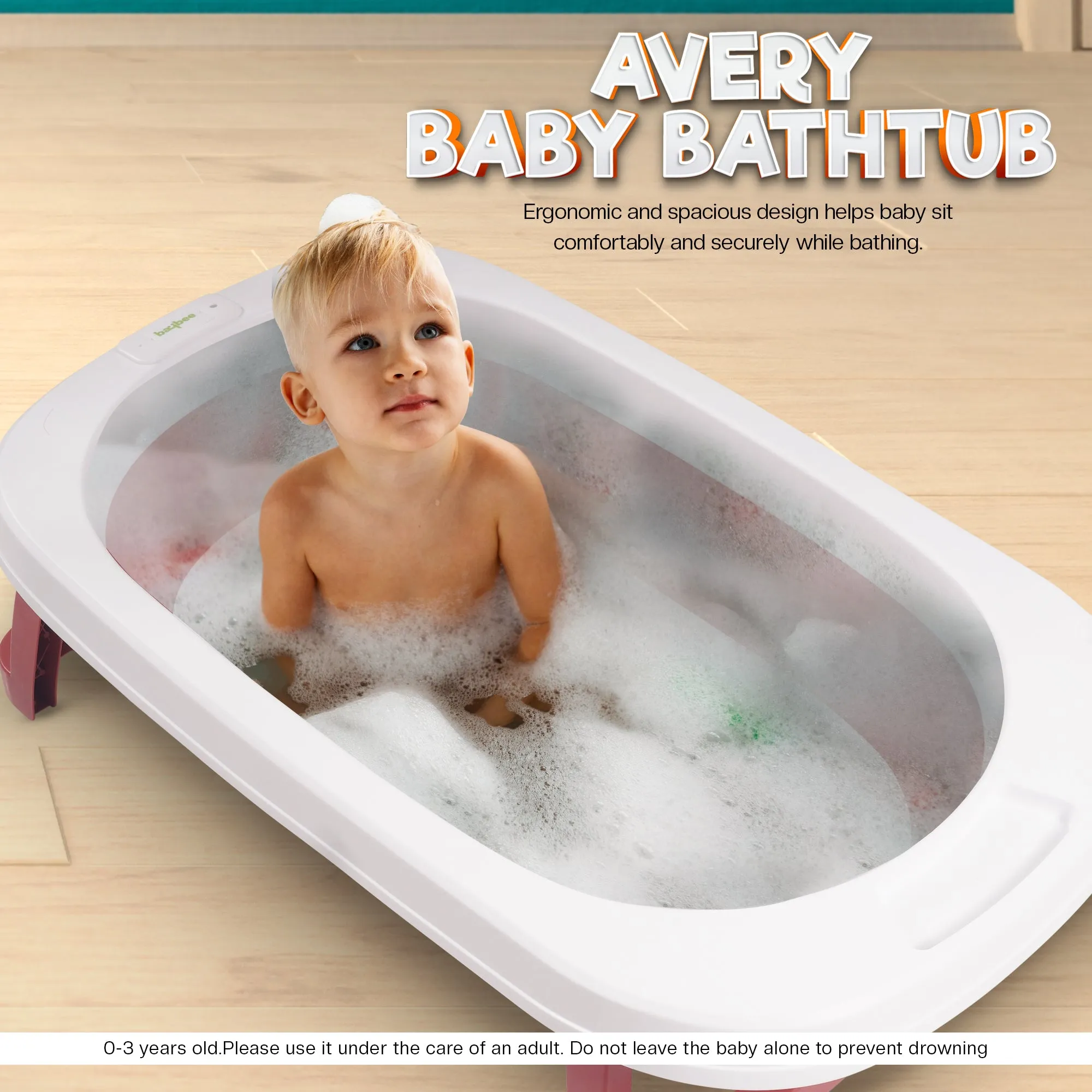 Baybee Avery Foldable Baby Bath Tub for Kids Baby