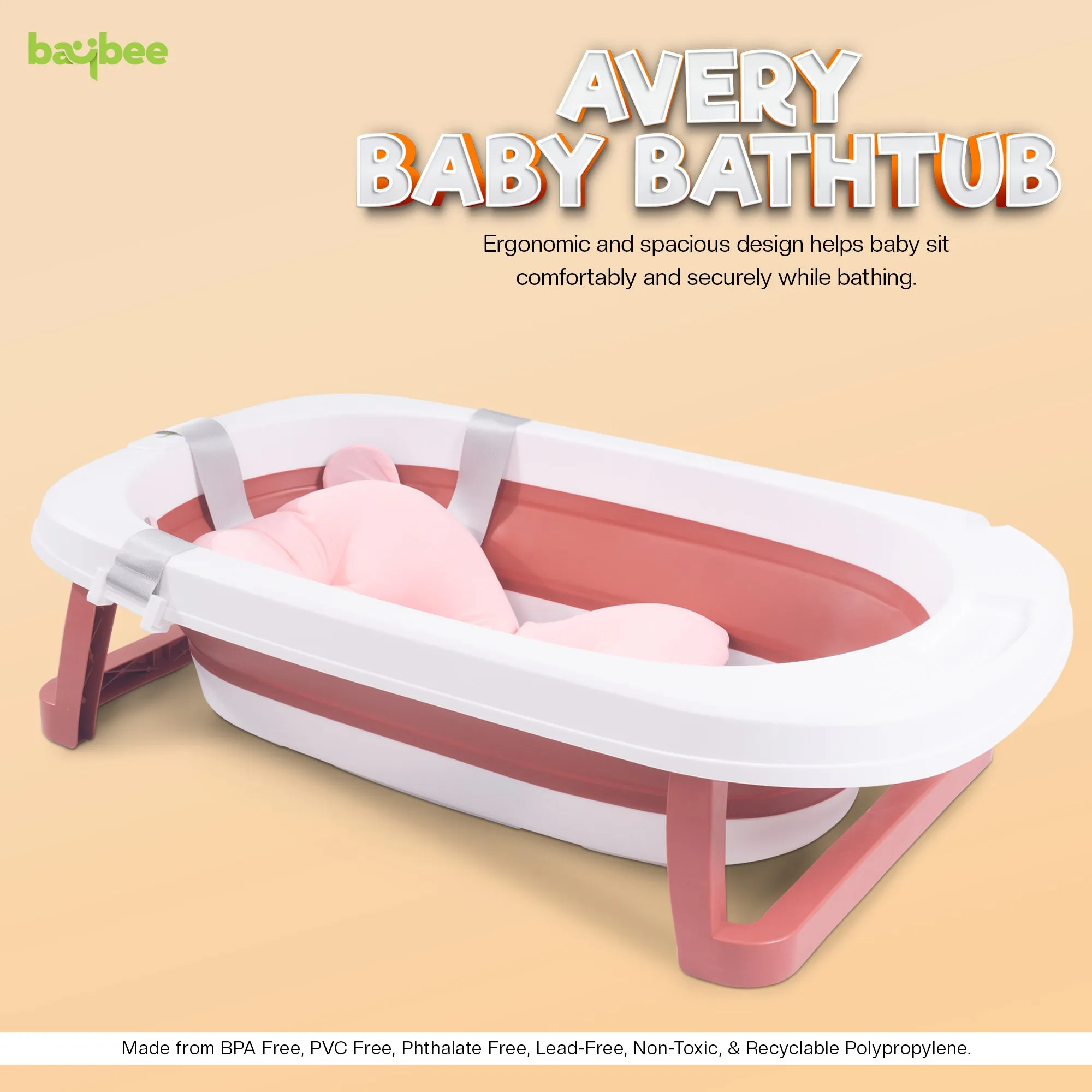 Baybee Avery Foldable Baby Bath Tub for Kids Baby