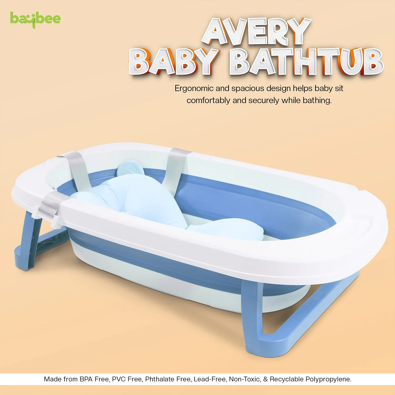 Baybee Avery Foldable Baby Bath Tub for Kids Baby