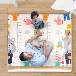 Baybee Baby Double Sided Play Mat Foldable Crawling Mat Size W-180cm X H-200 cm - Assorted Themes