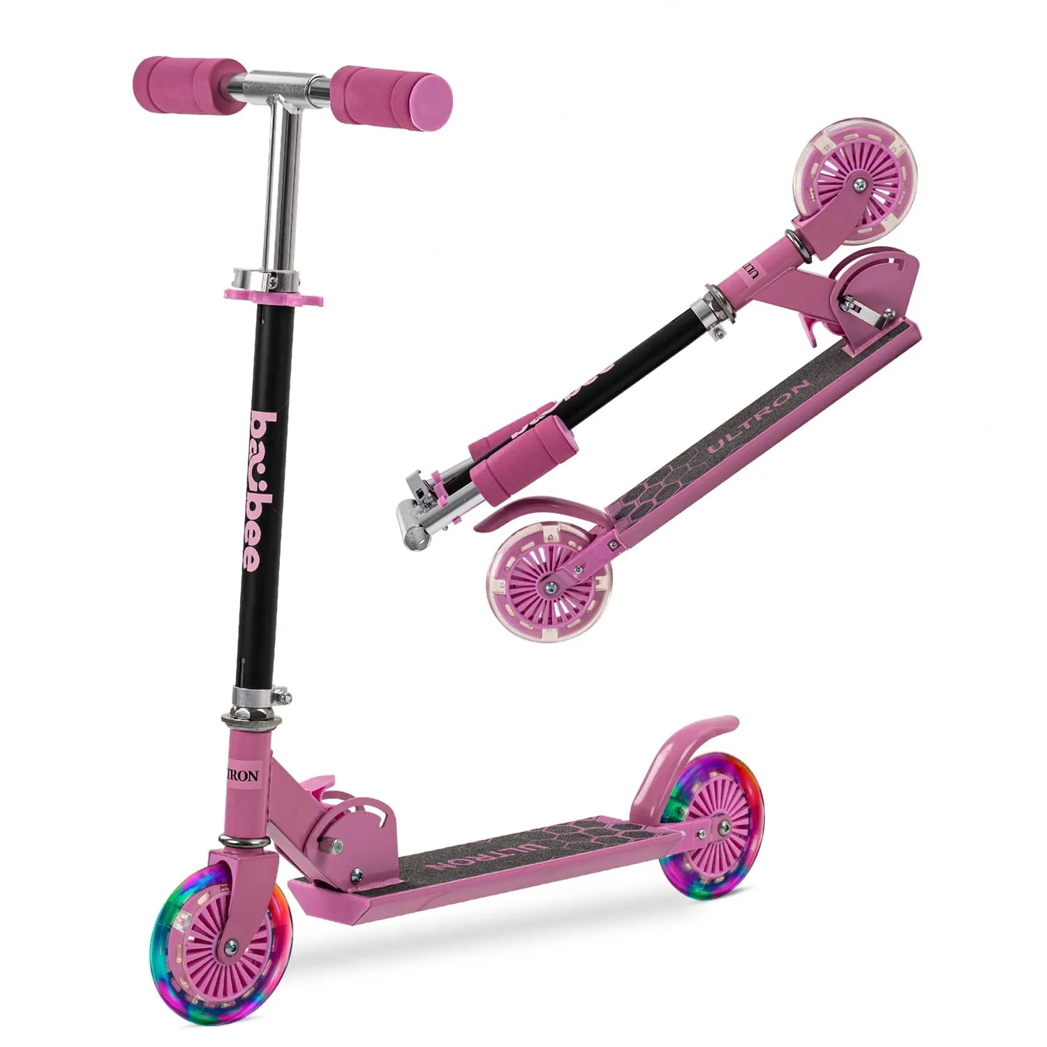 Baybee Ultron 2 Wheel Kids Skate Scooter with Foldable & 4 Height Adjustable Handle