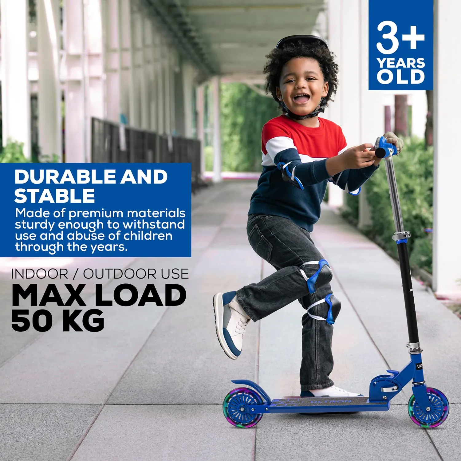 Baybee Ultron 2 Wheel Kids Skate Scooter with Foldable & 4 Height Adjustable Handle