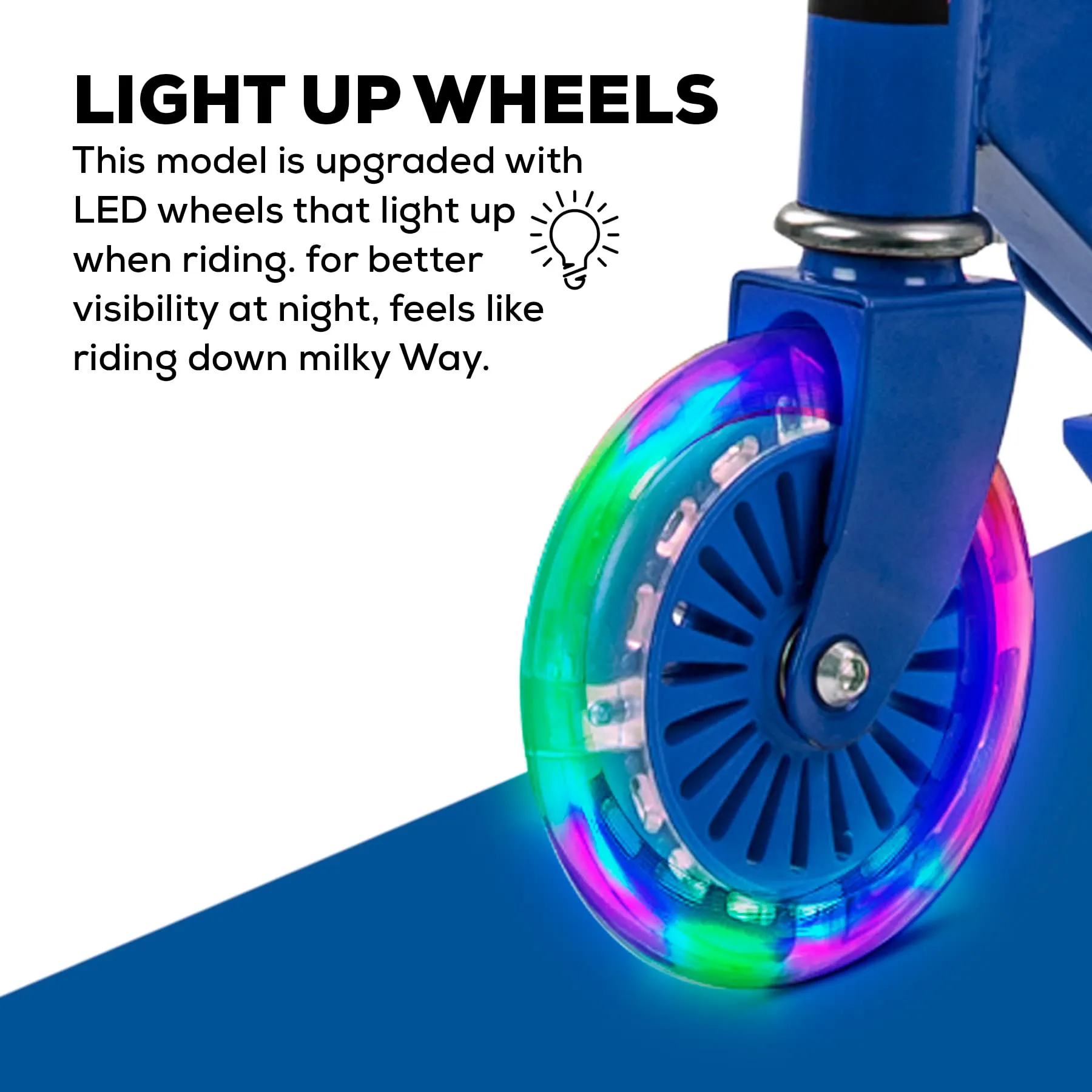 Baybee Ultron 2 Wheel Kids Skate Scooter with Foldable & 4 Height Adjustable Handle
