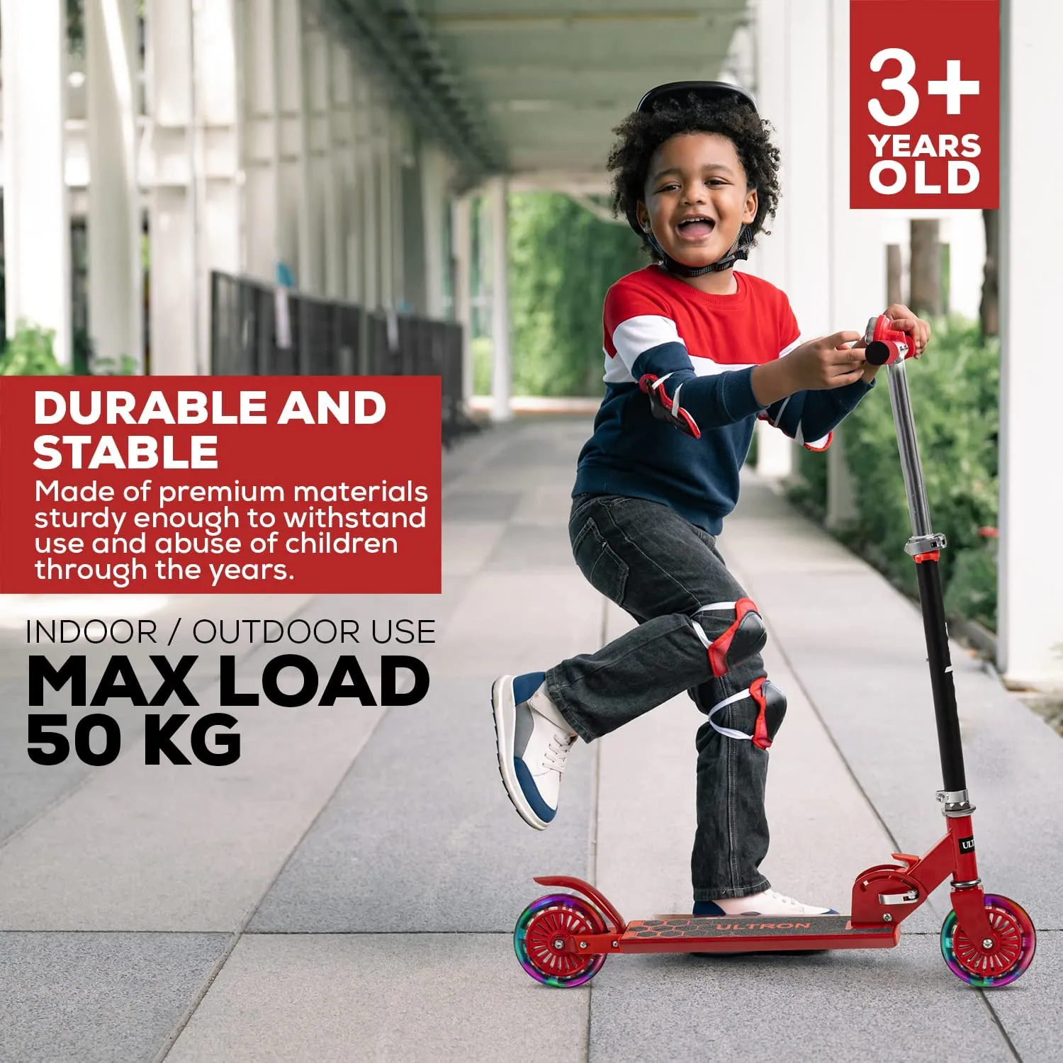 Baybee Ultron 2 Wheel Kids Skate Scooter with Foldable & 4 Height Adjustable Handle