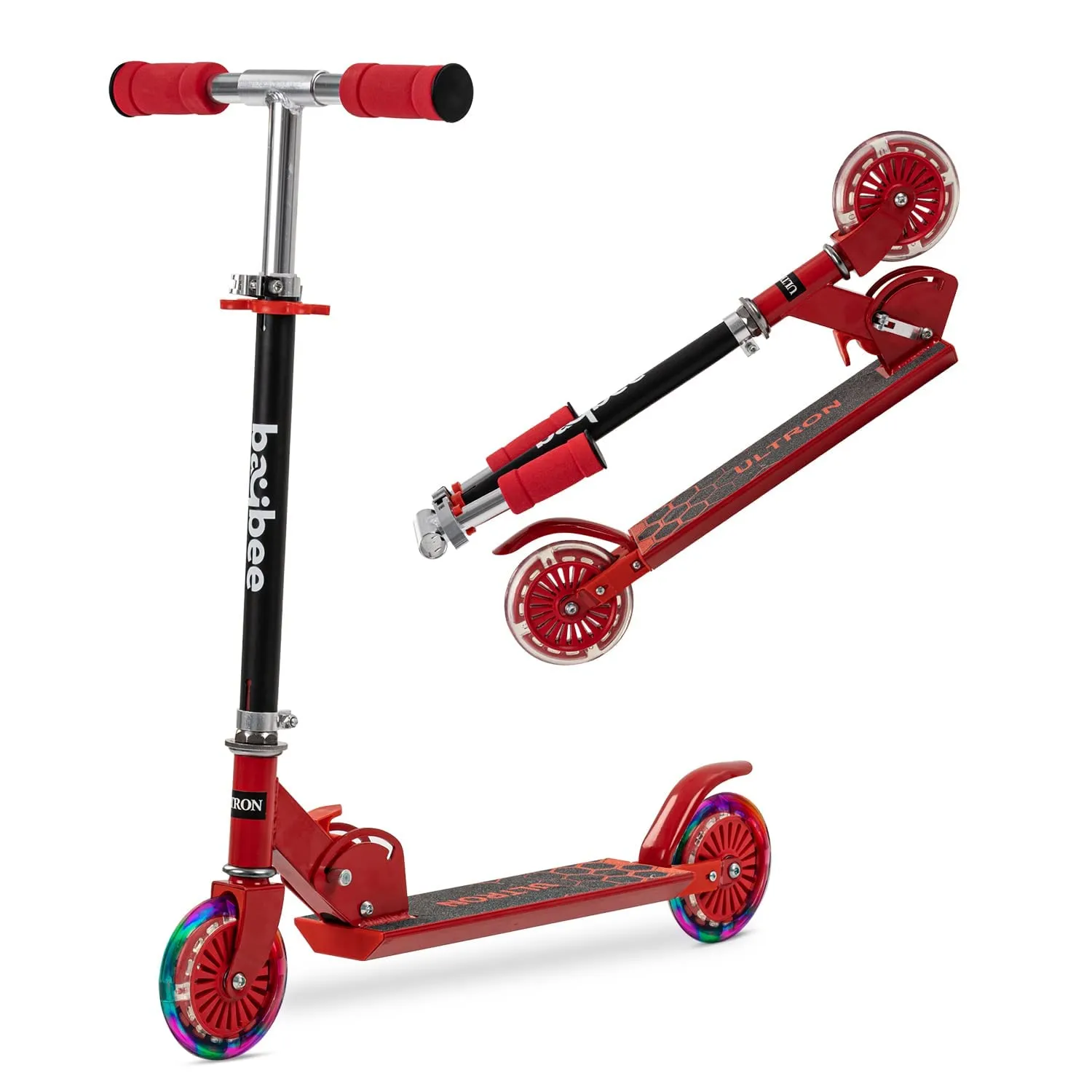 Baybee Ultron 2 Wheel Kids Skate Scooter with Foldable & 4 Height Adjustable Handle
