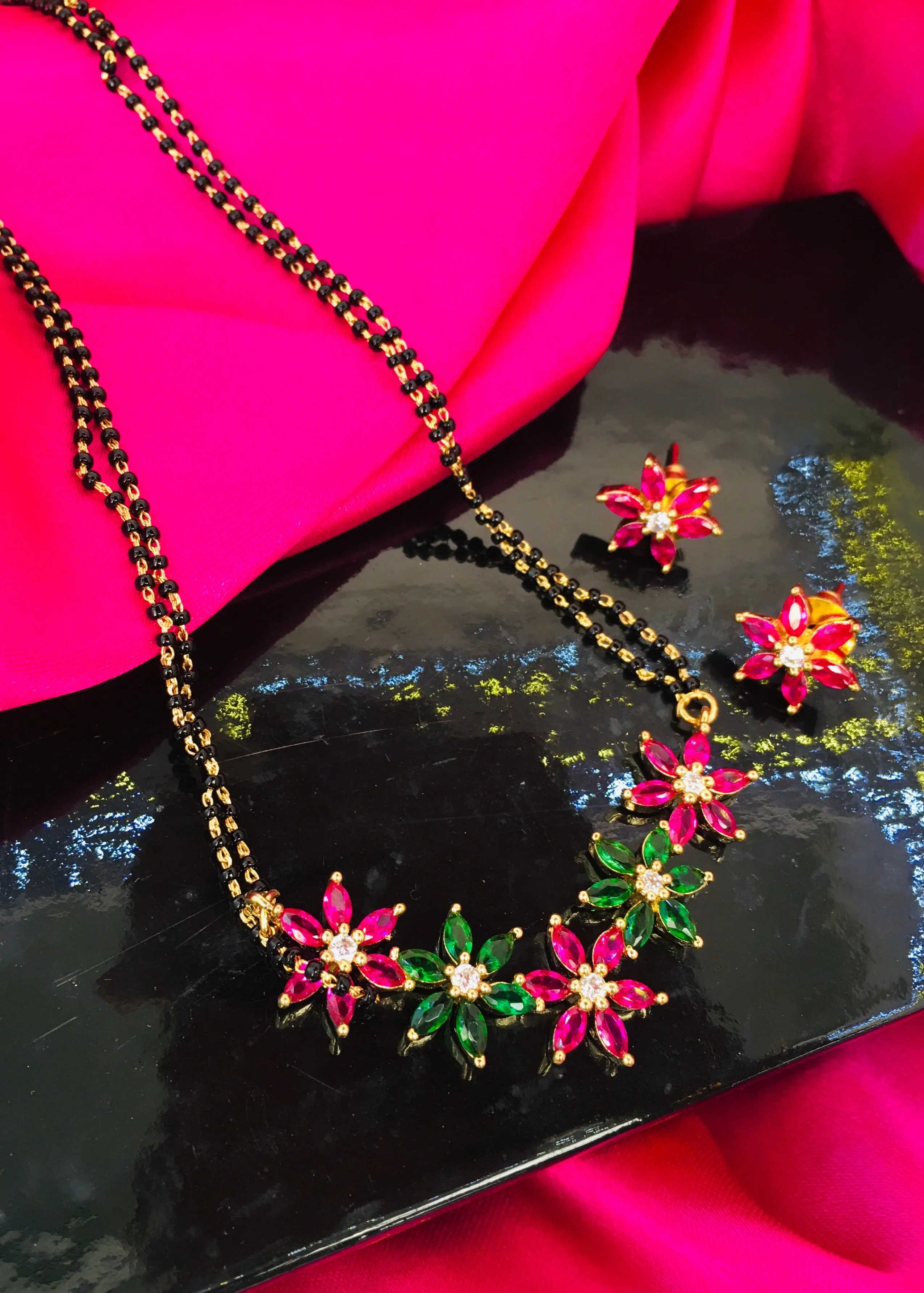 BEAUTIFUL FLORAL STYLE  MANGALSUTRA
