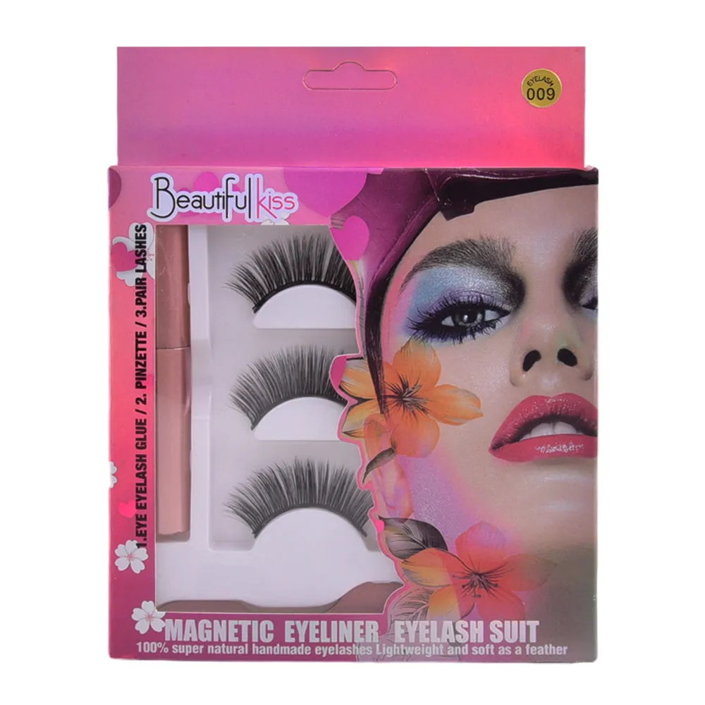 BEAUTIFUL KISS EYELASH 3PAIR KIT IR E-7712