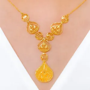 Beautiful Leaf Necklace Set