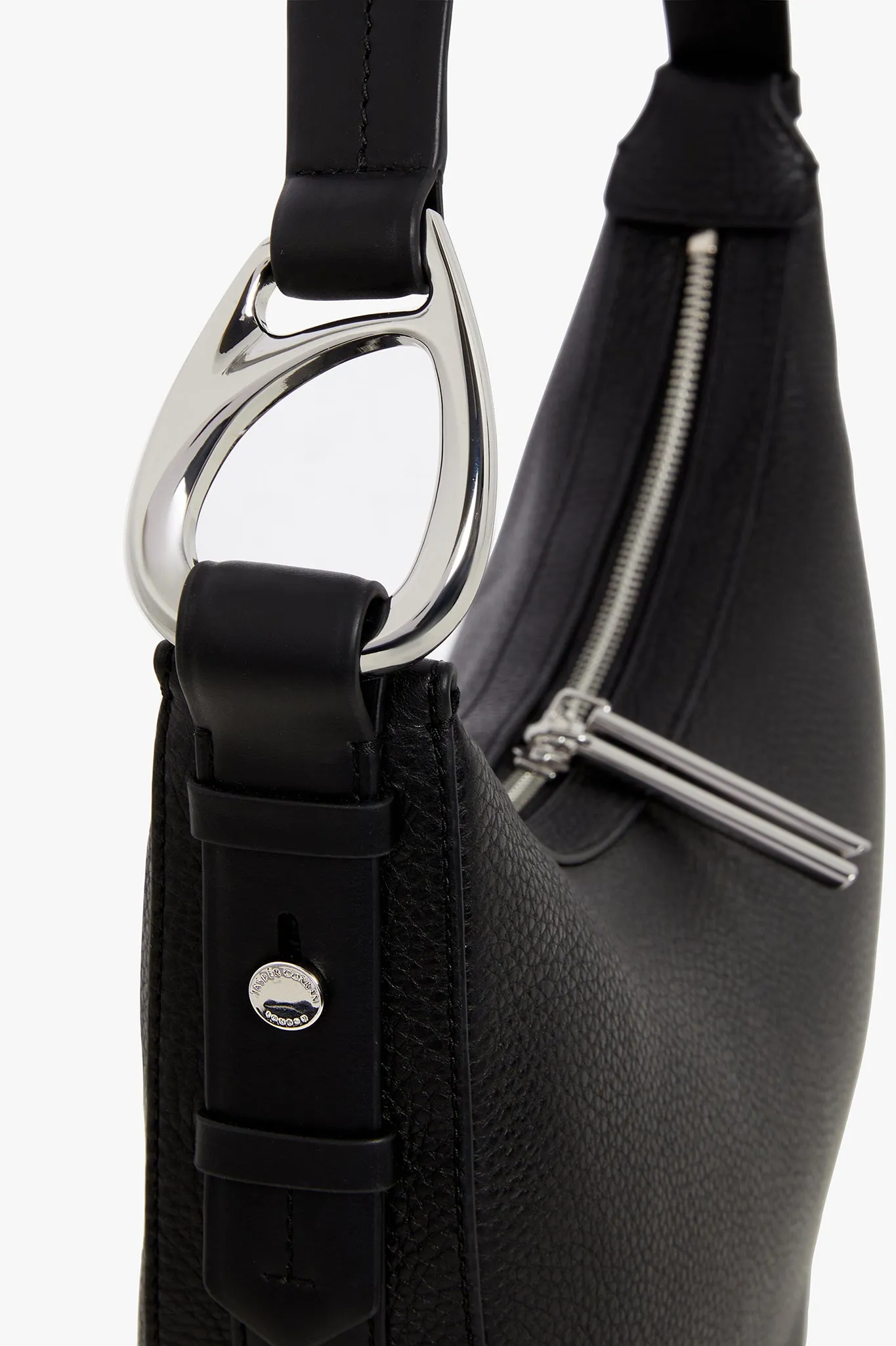 Bee Leather Scoop Shoulder Bag