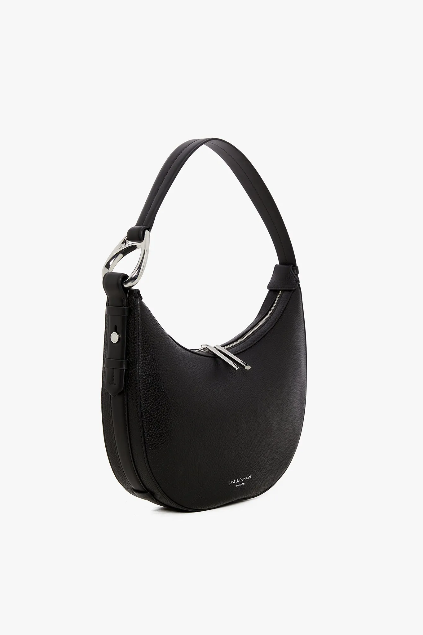 Bee Leather Scoop Shoulder Bag