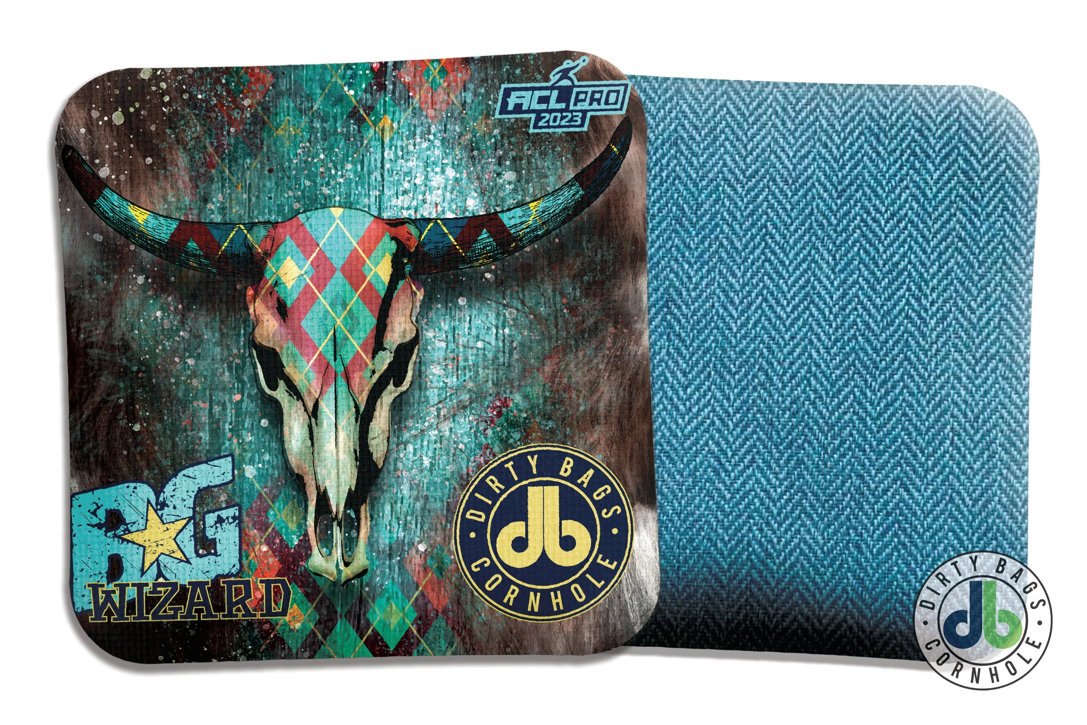 BG Cornhole Wizard -  db Cow Skull Edition