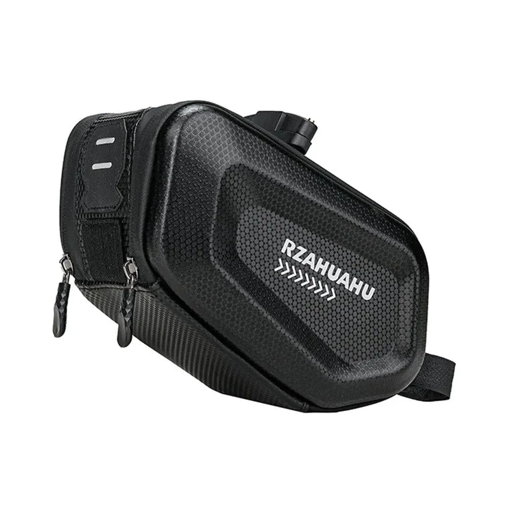 Bicycle Saddle Bag with Taillight Waterproof Hard Shell Bike Under Seat Bag Cycling Bike Pannier Bag