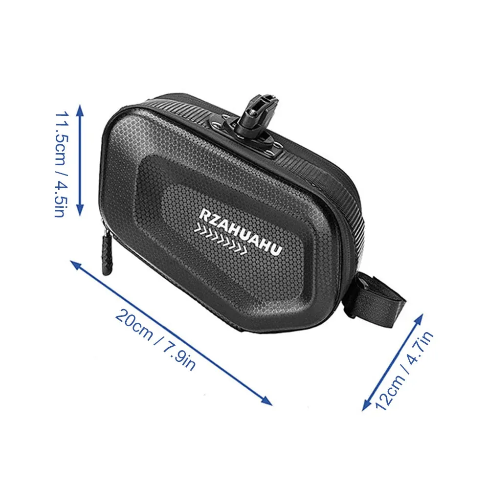 Bicycle Saddle Bag with Taillight Waterproof Hard Shell Bike Under Seat Bag Cycling Bike Pannier Bag