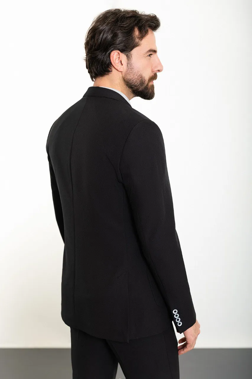 Black Slim Fit 2 Piece Suit for Men | GentWith